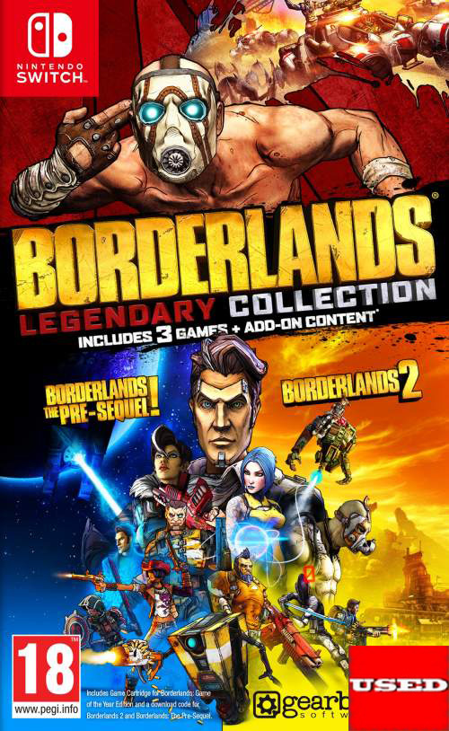 Borderlands Legendary Collection Cover  NSW  USED (Only Borderlands)