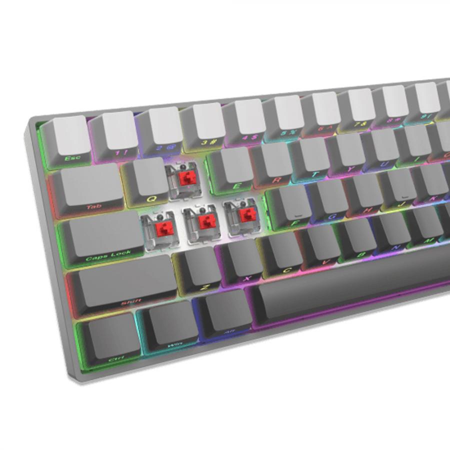 WHITE SHARK MECH KEYBOARD US LAYOUT GK-007711 RED SWITCH GRAY GRADIENT