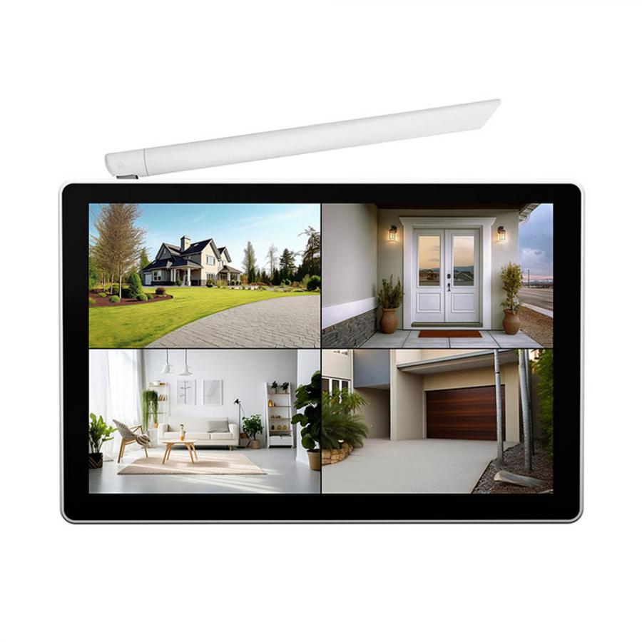 SRIHOME 5MP HD WIRELESS TOUCH NVR WITH 4 IP CAMERAS