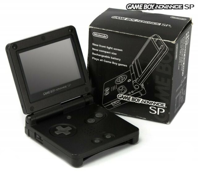 Nintendo Gameboy Advance SP Black USED (BOXED) (Slightly Scratched)