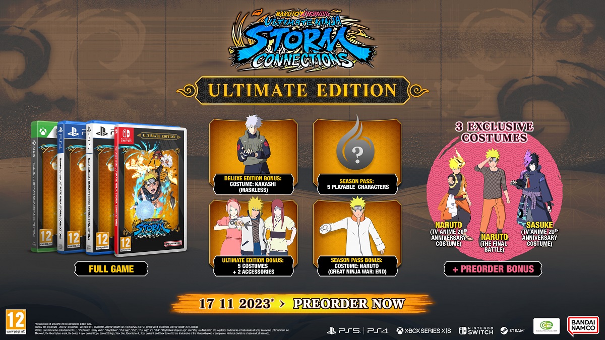 Naruto X Boruto Ultimate Ninja Storm Connections Ultimate Edition PS4 NEW