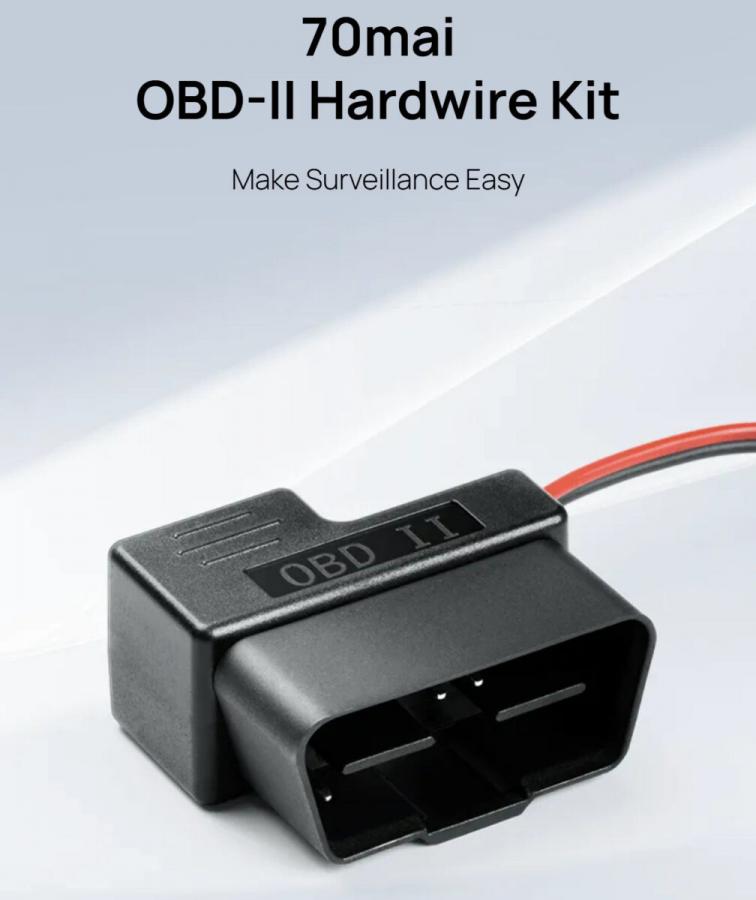 70mai OBD II Hardwire Kit type-C easy to install to vehicle with OBD port - Begginer Friendly