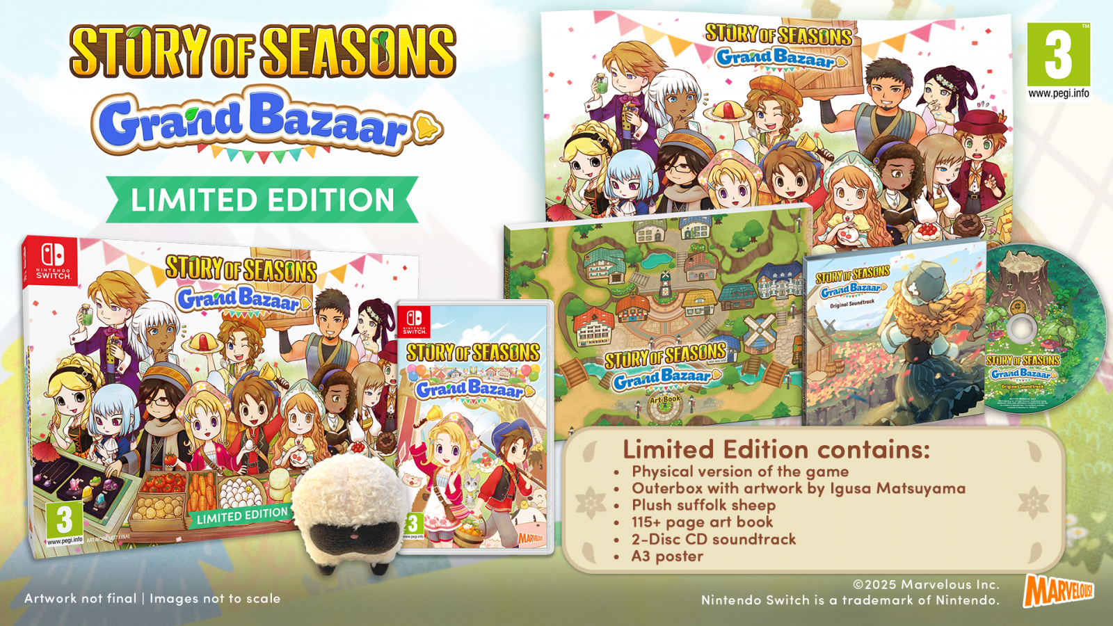 Story of Seasons Grand Bazaar Limited Edition Nintendo Switch NEW