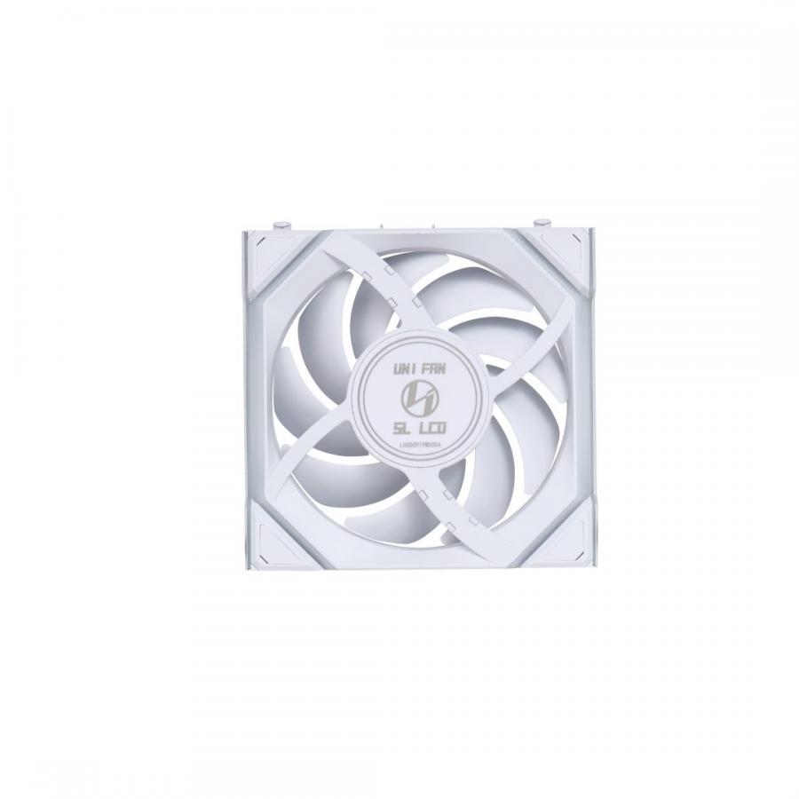 Lian Li UNIFAN SL Wireless LCD 120 -3PCS Reverse White (Triple pack include Controller) - Case Fan