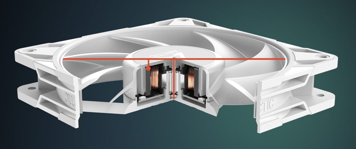Arctic P12 Pro A-RGB(White)  - PWM 120mm Case Fan - fluid dynamic bearing - max 3000 RPM - PWM regul