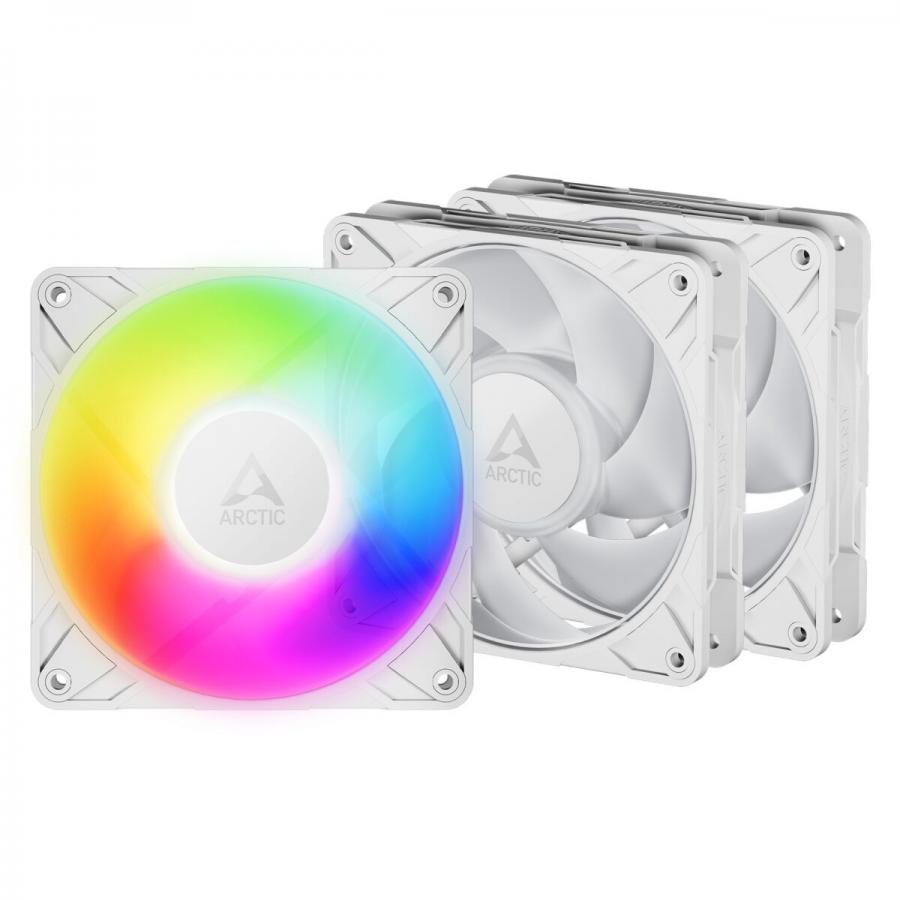 Arctic P14 Pro A-RGB (White) - 3 Pack - PWM 140mm Case Fan Value Pack - max 2500 RPM - PWM regulated