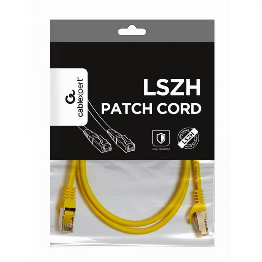 CABLEXPERT S/FTP Cat. 6A LSZH PATCH CORD YELLOW 2M