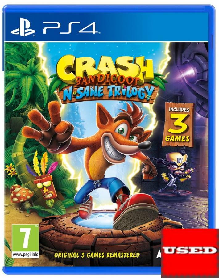 Crash Bandicoot N-Sane Trilogy PS4 USED (GER) - (DAMAGED COVER)