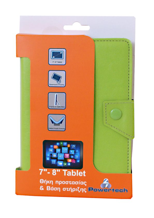 Powertech Τablet Case 7''- 8'' Green