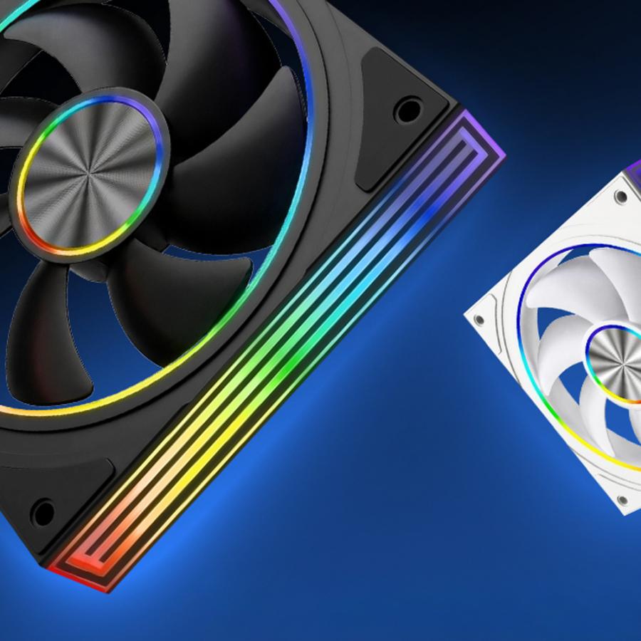 ARMAGGEDDON ARGB PC FAN KIT 8000 PWM 120-V FORWARD WHITE