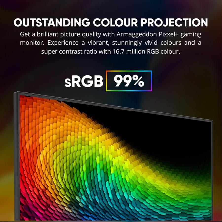 ARMAGGEDDON 27' FHD MONITOR PIXXEL+ 165HZ SRGB BLACK
