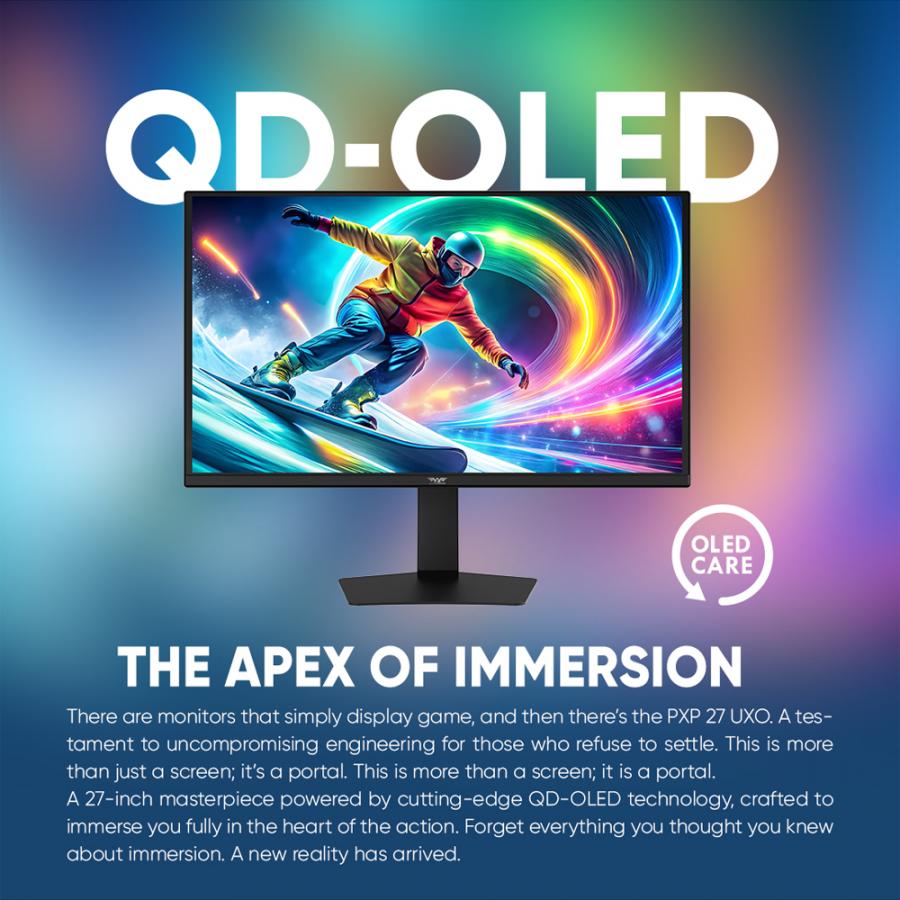 ARMAGGEDDON 27' QD-OLED FLAT MONITOR PIXXEL+ 280HZ SRGB G-SYNC BLACK