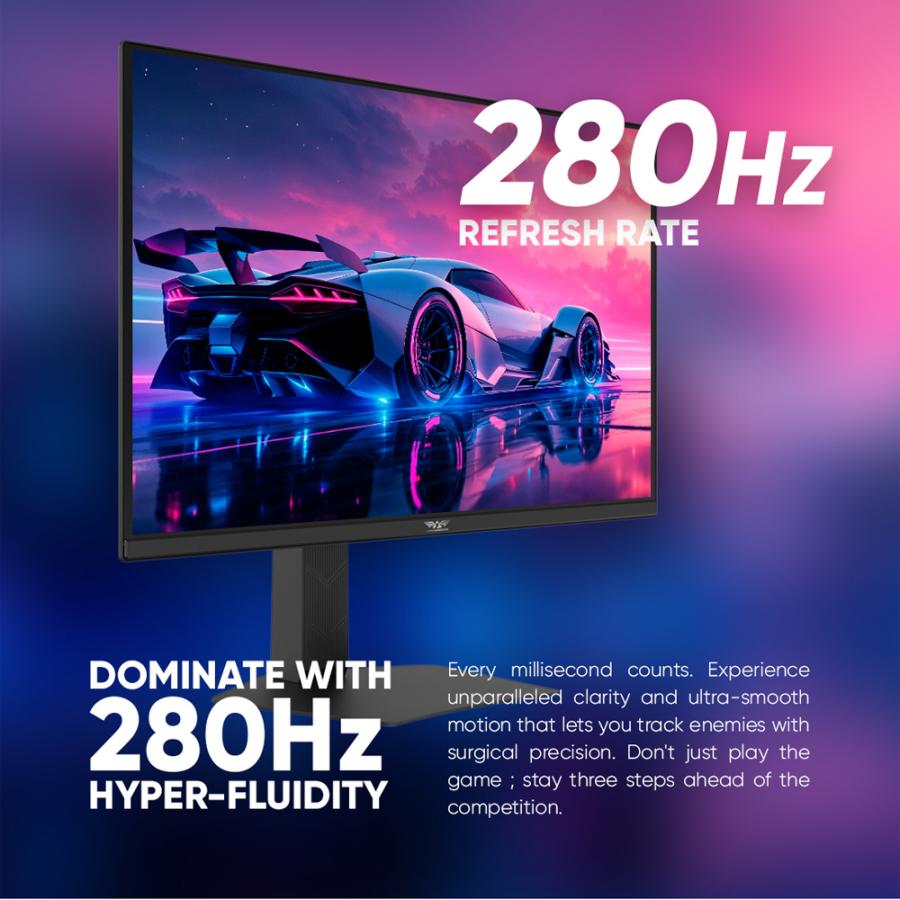 ARMAGGEDDON 27' QD-OLED FLAT MONITOR PIXXEL+ 280HZ SRGB G-SYNC BLACK