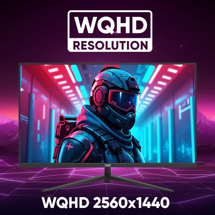 ARMAGGEDDON 32' 2K WQHD MONITOR PIXXEL+ 180HZ AMD FREE SYNC BLACK