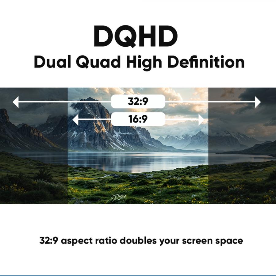 ARMAGGEDDON 49' DQHD 5K CURVED MONITOR PIXXEL+ 165HZ G-SYNC TYPE-C 65W BLACK
