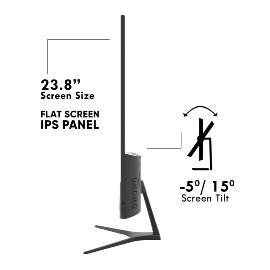 ARMAGGEDDON GAMING MONITOR 24' PIXXEL+ SUPER-165HZ PXP 24G BLACK