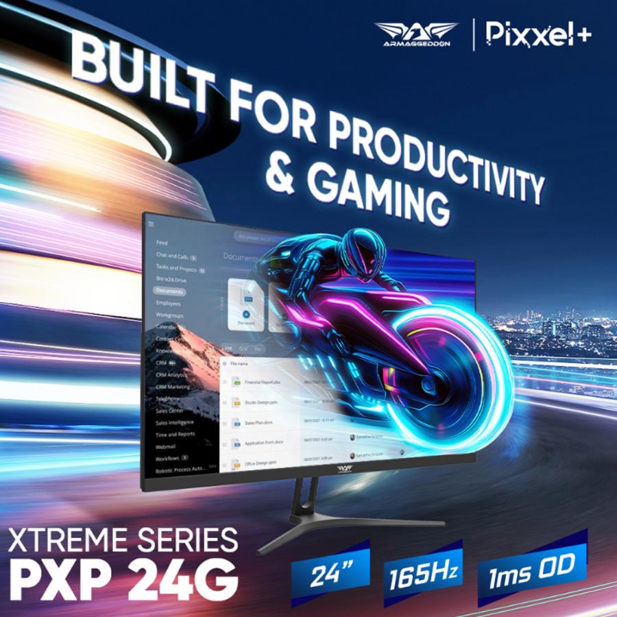 ARMAGGEDDON GAMING MONITOR 24' PIXXEL+ SUPER-165HZ PXP 24G BLACK