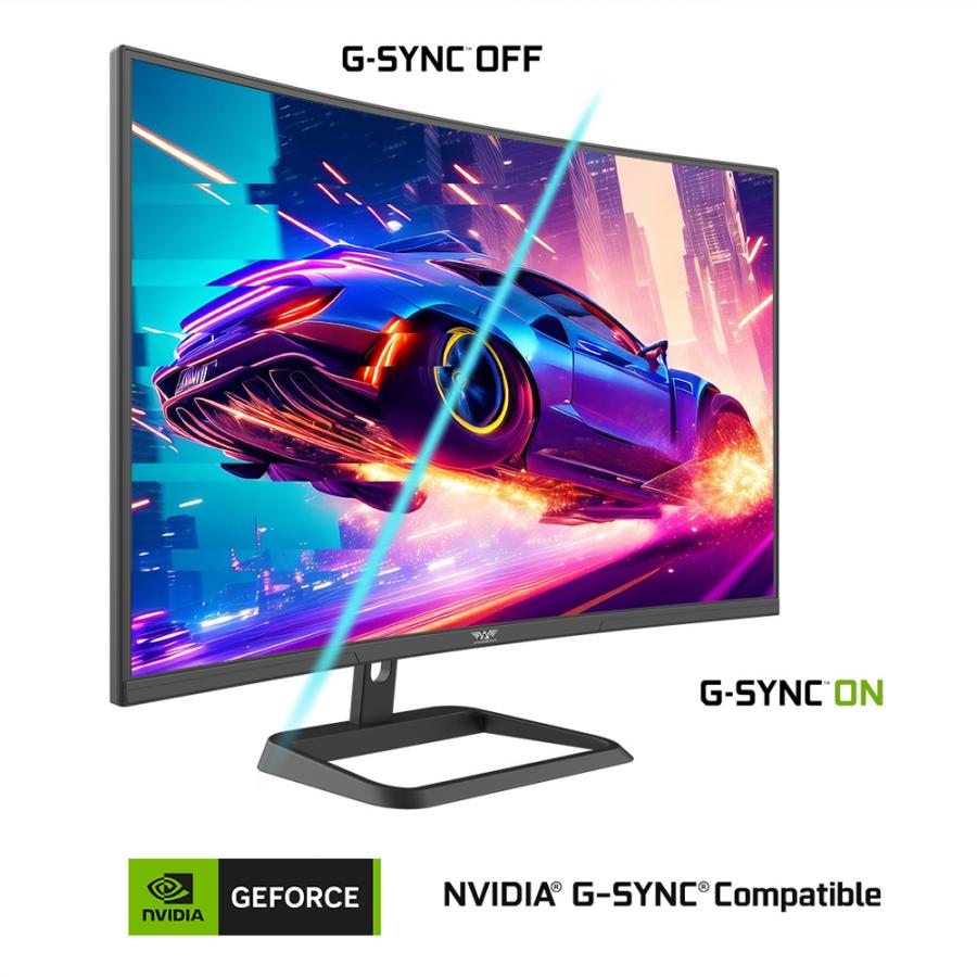 ARMAGGEDDON WQHD CURVED R1500 GAMING MONITOR 31.5' PIXXEL+ 180HZ BLACK