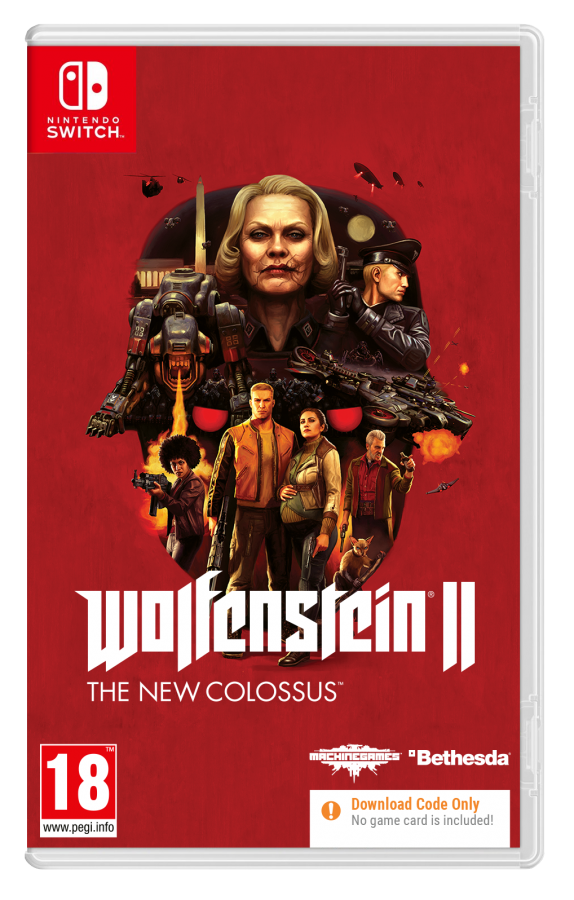 Wolfenstein II: The New Colossus (Code in a Box) Nintendo Switch NEW