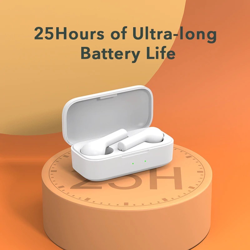 QCY T5 TWS BLACK True Wireless Gaming Earbuds 5.1 Bluetooth Headphones ENC IPX5 Speaker 6mm 5hrs