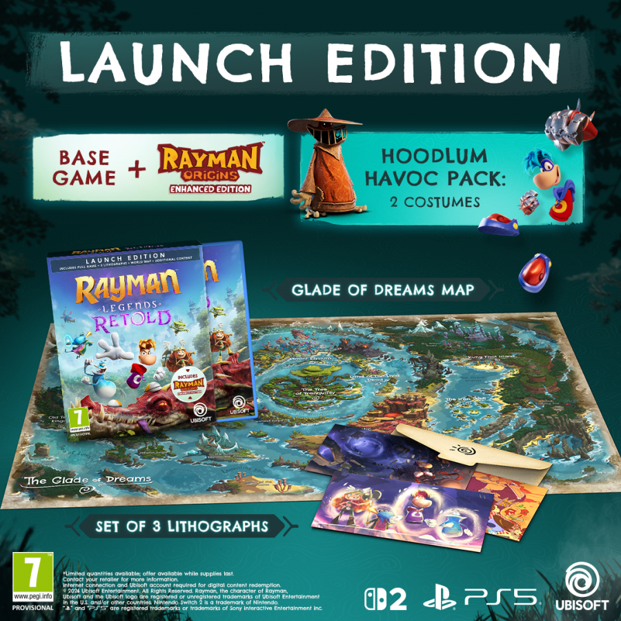 Rayman Legends Retold Launch Edition  PS5 NEW