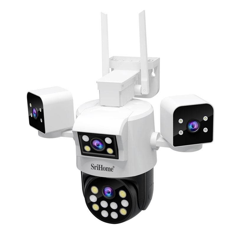 SRIHOME 8MP QUAD-LENS PTZ SECURITY CAMERA
