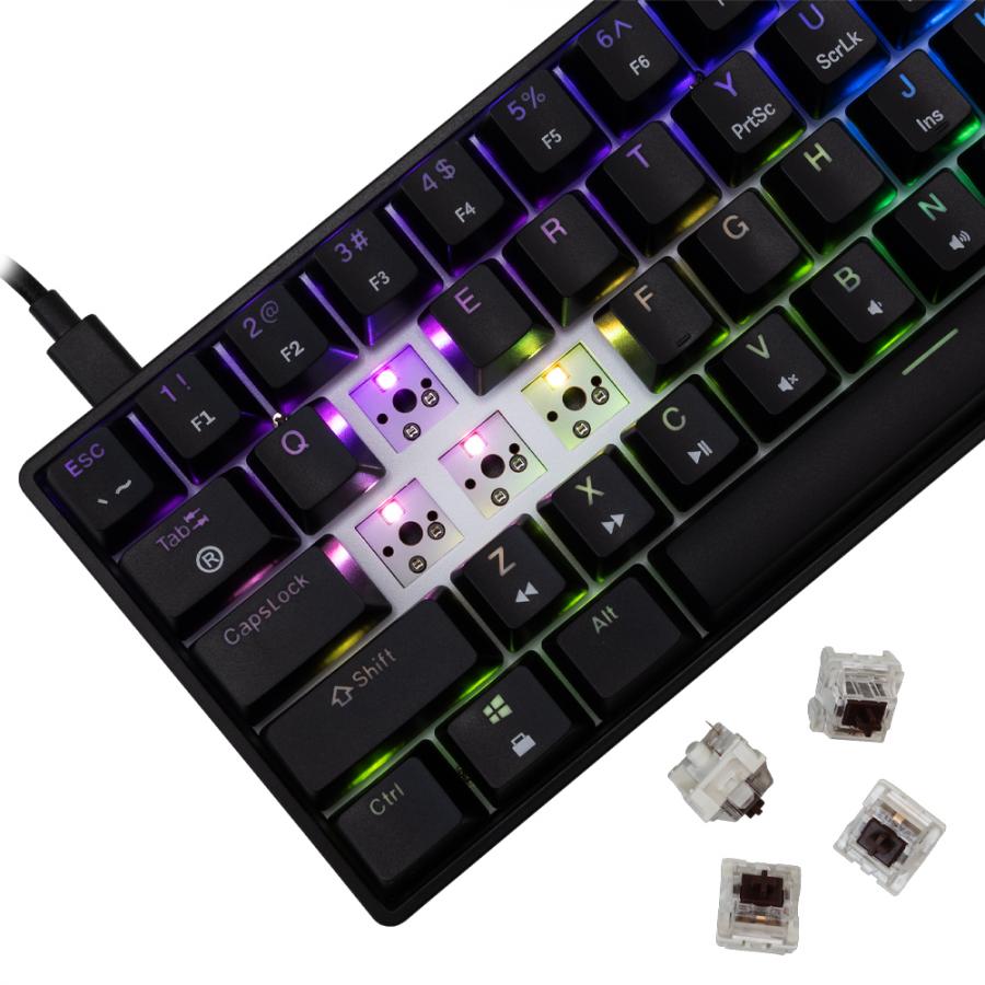 WHITE SHARK GK-004131 SHINOBI-2 MECH KEYBOARD BLACK US BROWN SWITCHES