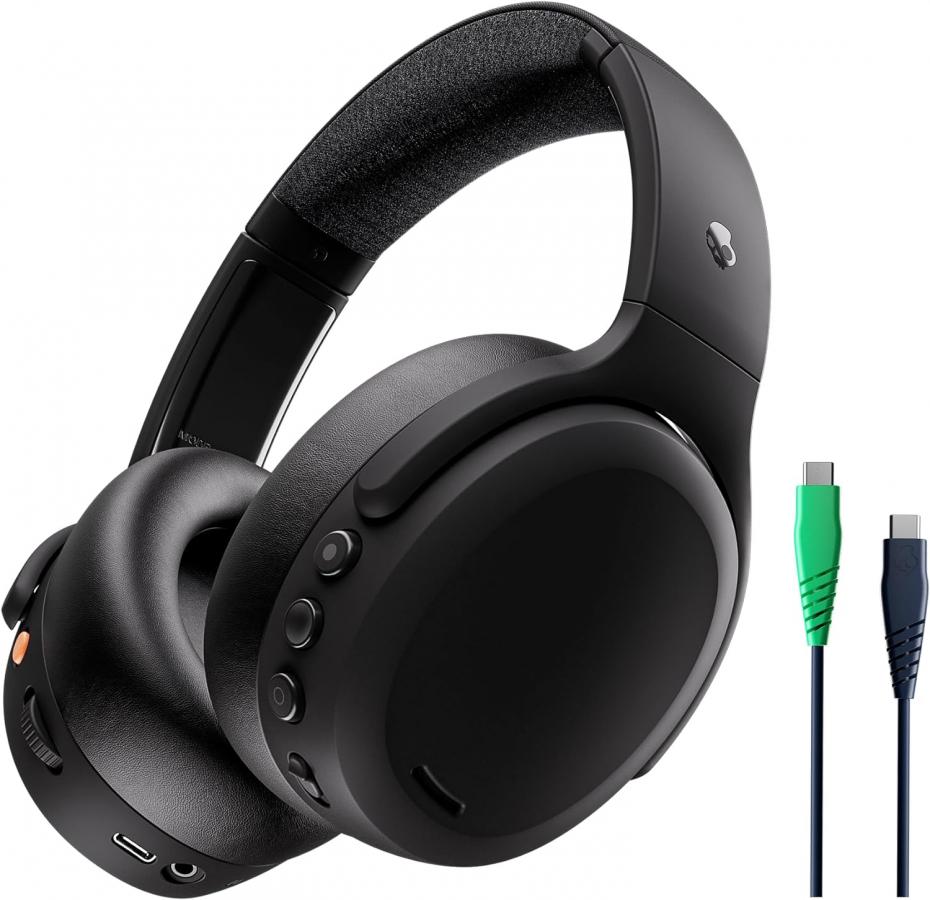 SKULLCANDY (S6CAW-R740) CRUSHER ANC 2 , WIRELESS WITH ACTIVE NOISE CANCELING HEADPHONES (TRUE BLACK)