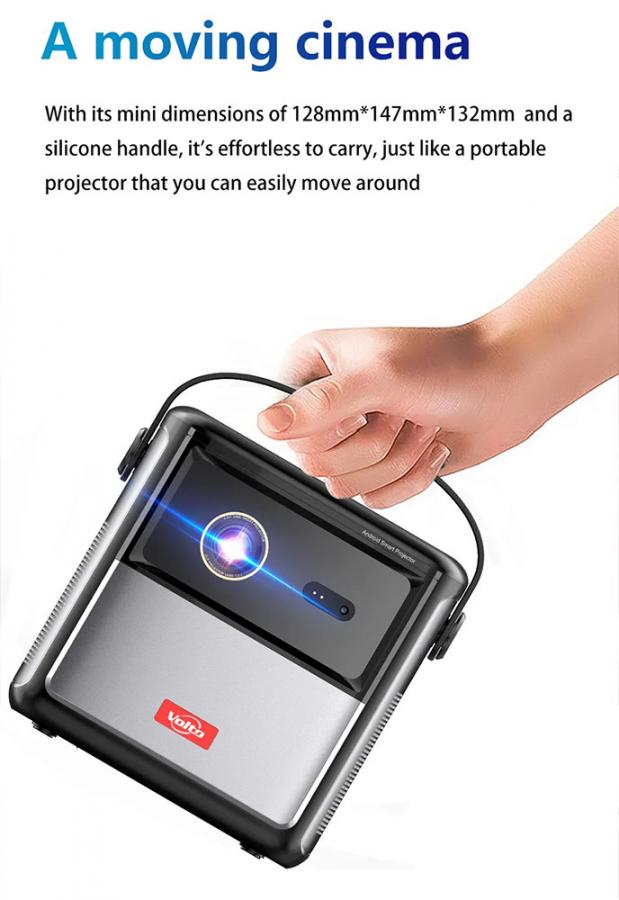 VOLTO OUTDOOR/HOME PROJECTOR 1080P ANSI 700 WIFI BT5.0 ANDROID 11 AUTO FOCUS
