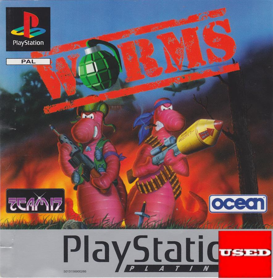Worms (Platinum) PSX USED (Damaged Case)