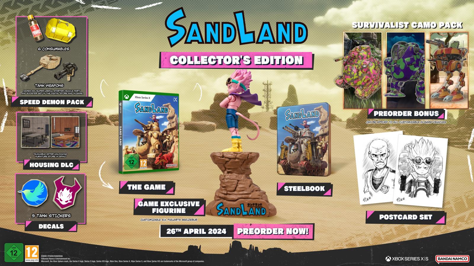 -----------Sand Land Collector's Edition Xbox Series X NEW -------------------