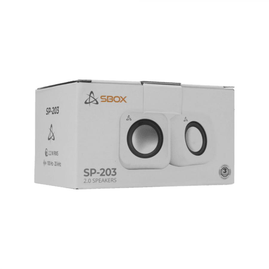SBOX 2.0 SPEAKERS 2x2.2W WHITE