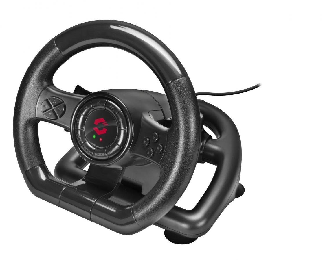 SPEEDLINK (SL-650300-BK) BLACK BOLT RACING WHEEL FOR PC (BLACK)