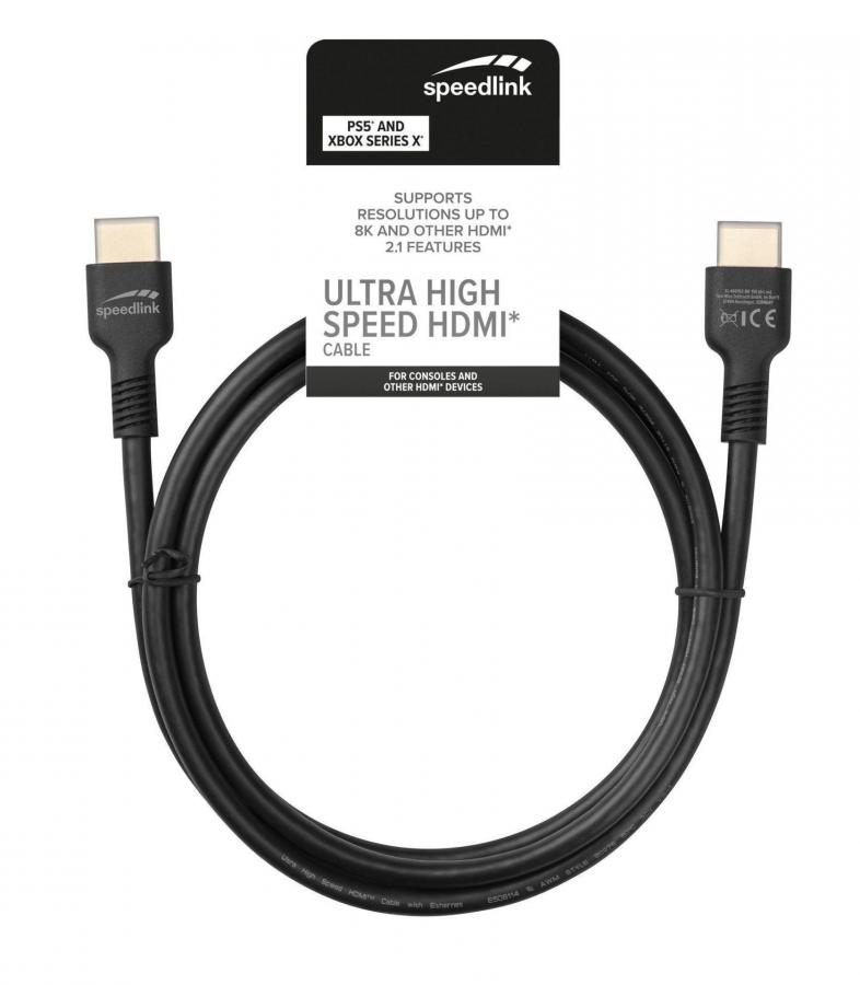 SPEEDLINK SL-460102-BK-150, ULTRA HIGH SPEED HDMI CABLE ( 1.5M) FOR PS5, XBOX SERIES X,