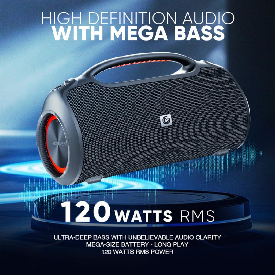 SONICGEAR BT5.3 PORTABLE SPEAKER RMS 120W BLACK