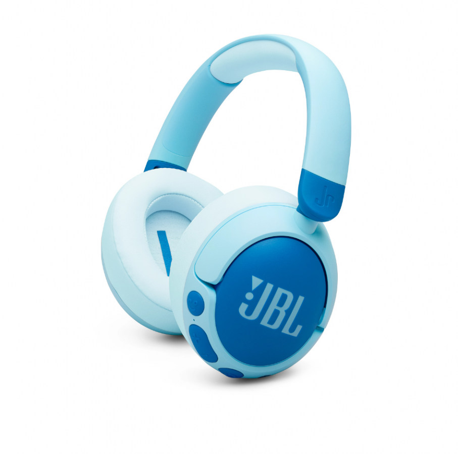 JBL Junior 470NC, Over-Ear Bluetooth Kids Headphones, Safe Sound (Blue)