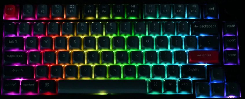 Keychron K1 V6 (K1X-B1) QMK Wireless Mechanical Keyboard Red Switch RGB 80% US Layout
