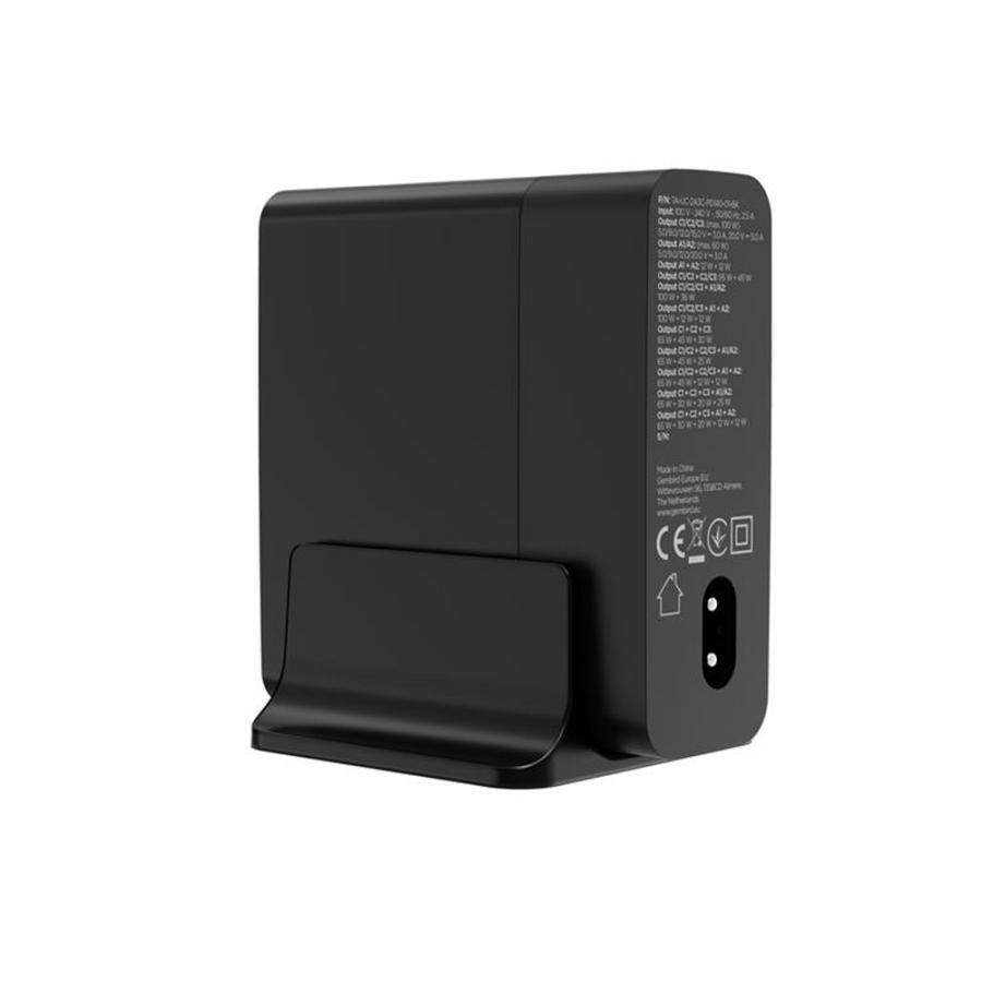 GEMBIRD 5-PORT 140W GAN USB FAST CHARGER BLACK