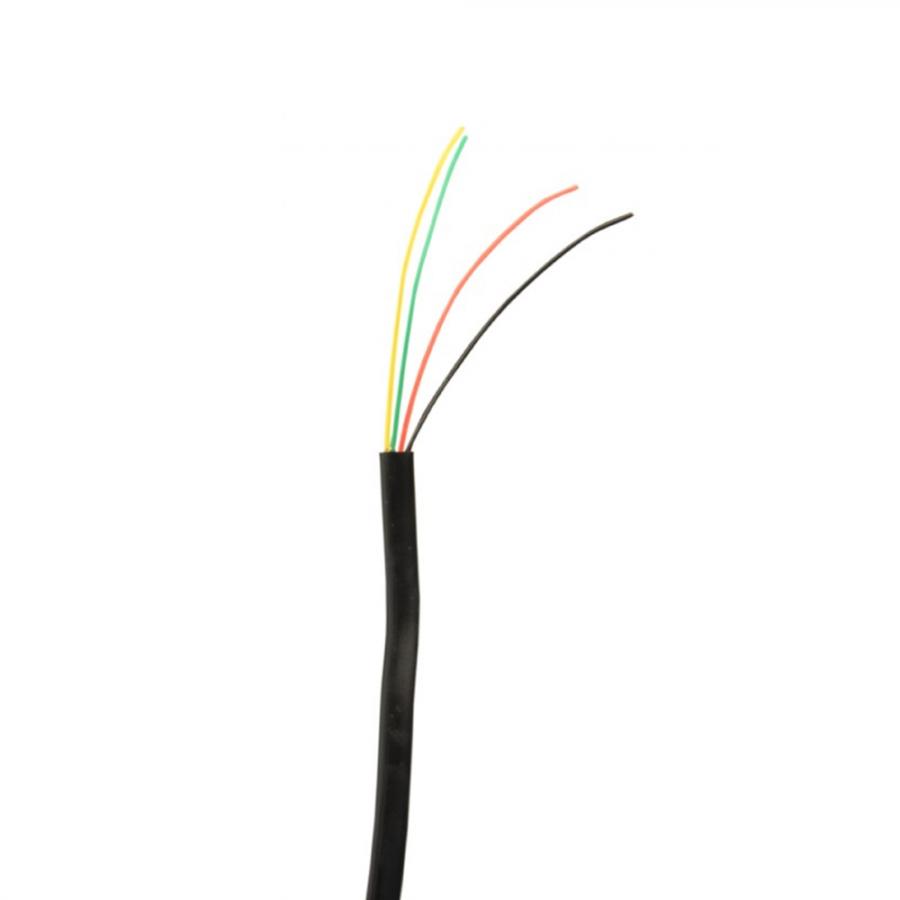 CABLEXPERT FLAT TELEPHONE CABLE STRANDED WIRE 100m BLACK 4 WIRES