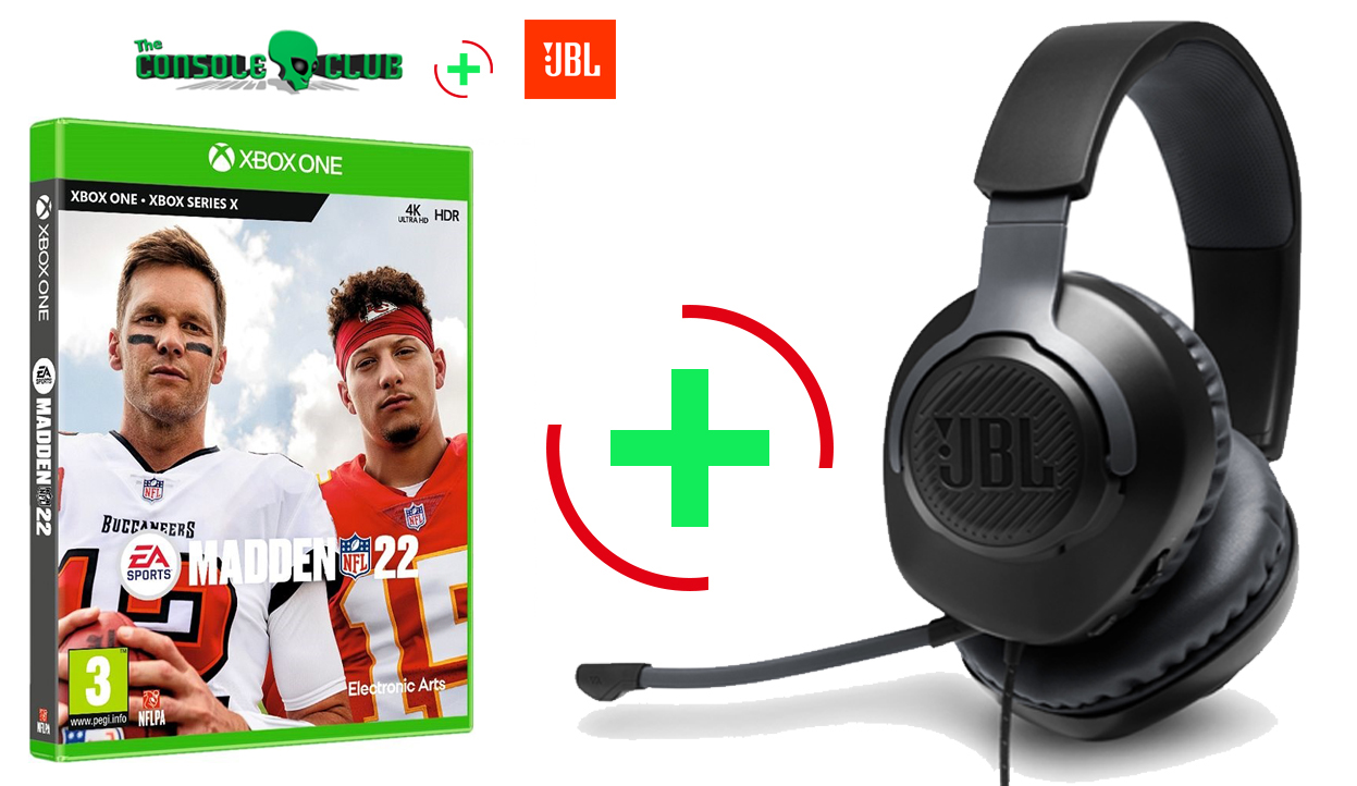 Madden  22  XBOX SERIES X  NEW   + JBL Quantum 100, Over-Ear Wired Gaming Headset (Black)