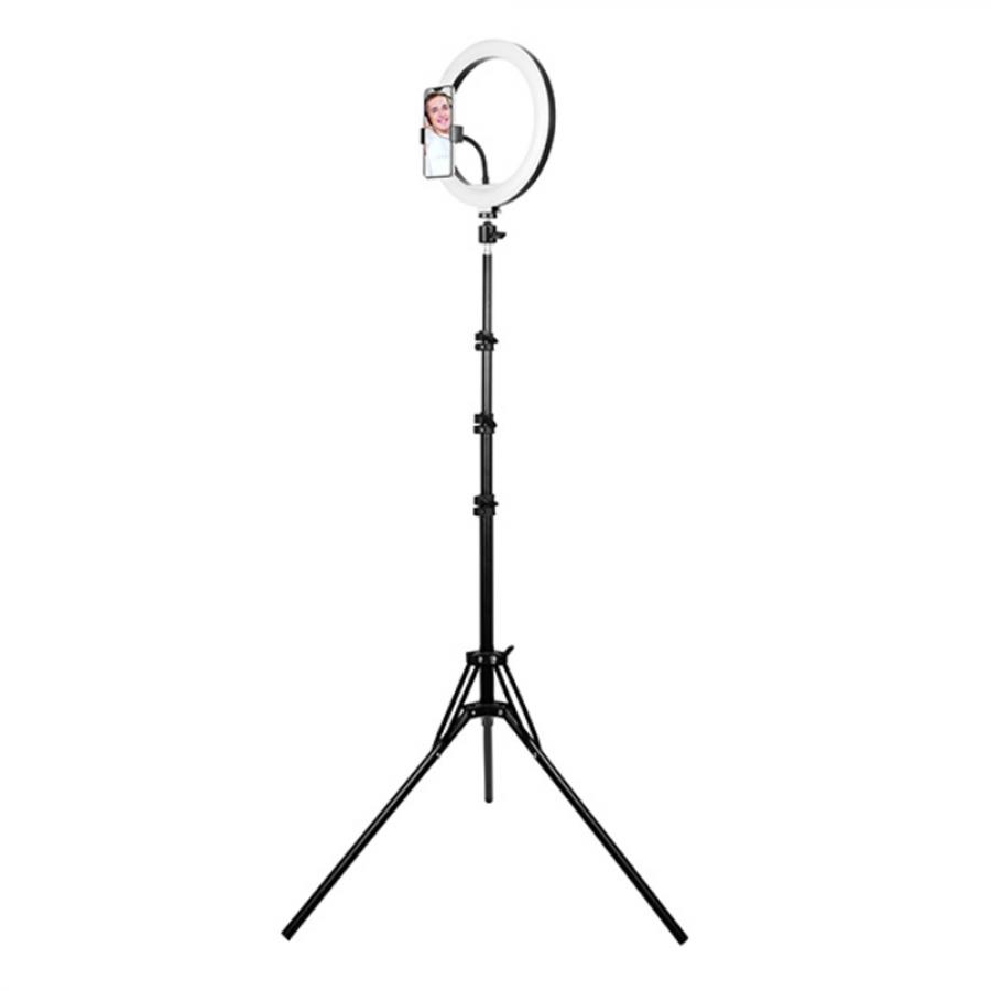 TRACER LED RING LAMP 30CM WITH 210CM TRIPOD BLACK