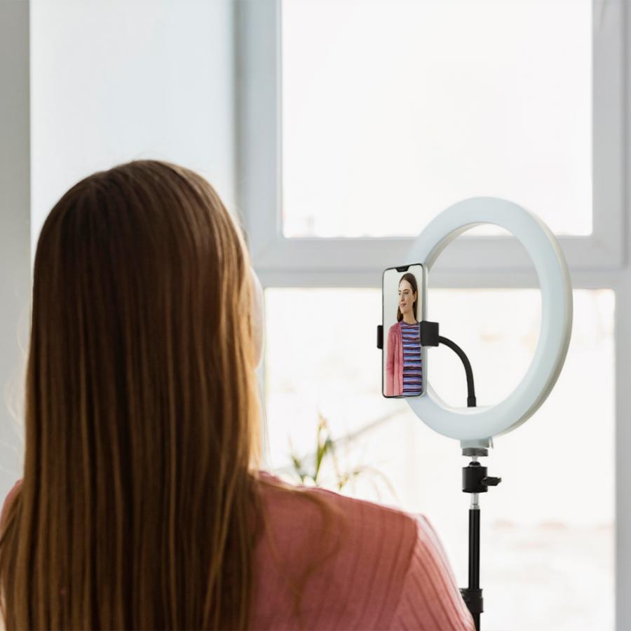 TRACER LED RING LAMP 30CM WITH 210CM TRIPOD BLACK