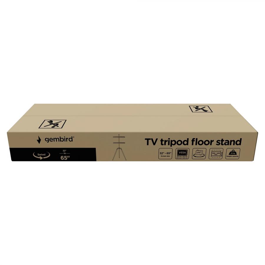 GEMBIRD TV TRIPOD FLOOR STAND SWIVEL 32'-65' MAX VESA 600x400