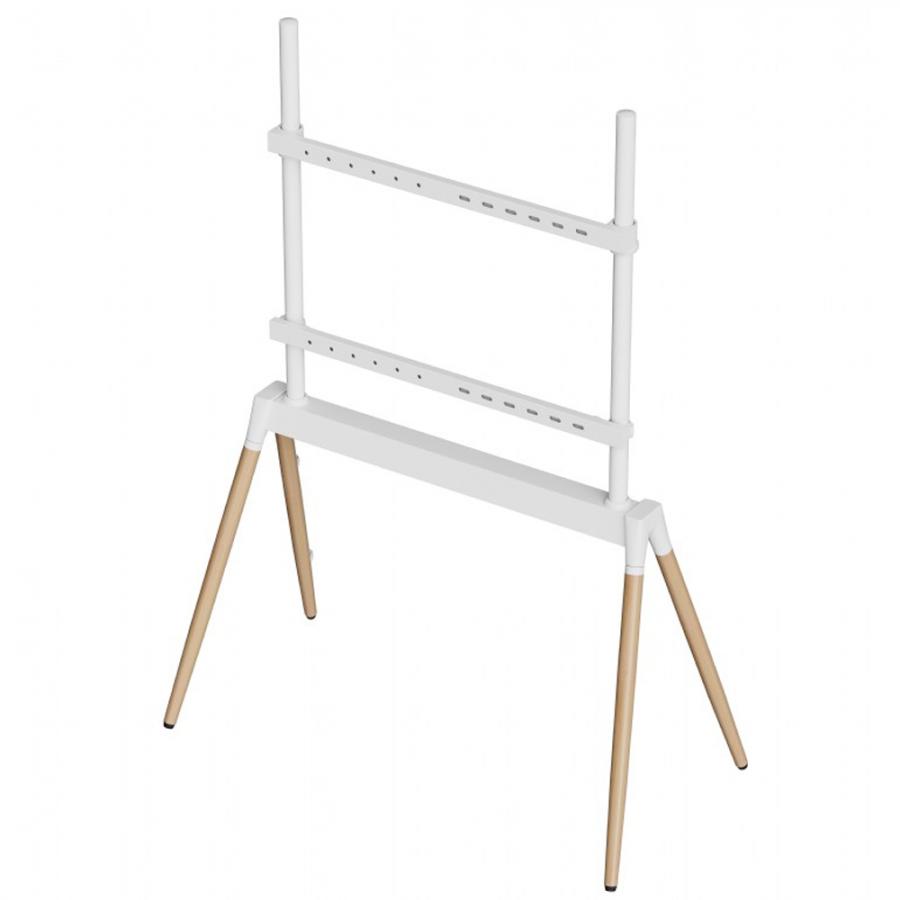 GEMBIRD TV FLOOR STAND 55'-86' WHITE/WOOD MAX VESA 600x400