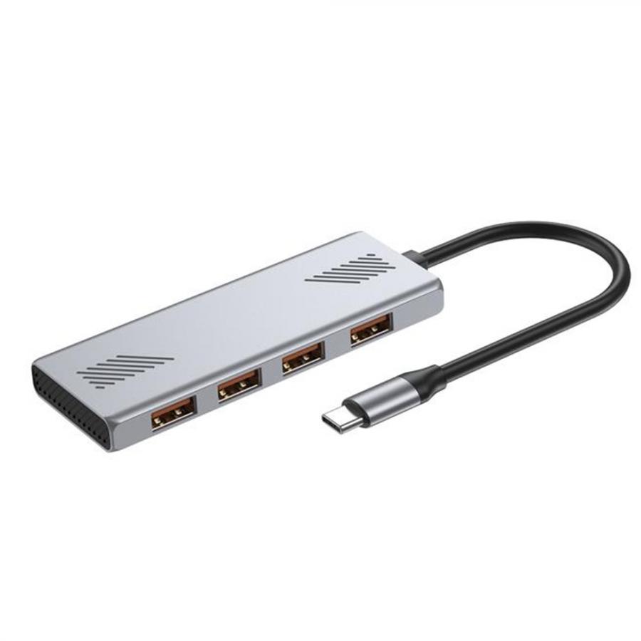 GEMBIRD 4-PORT USB3.2 GEN2 TYPE-C HUB SILVER