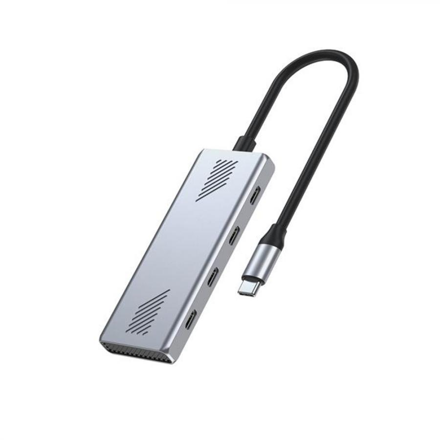 GEMBIRD 4-PORT USB-C 3.2 GEN2 TYPE-C HUB SILVER