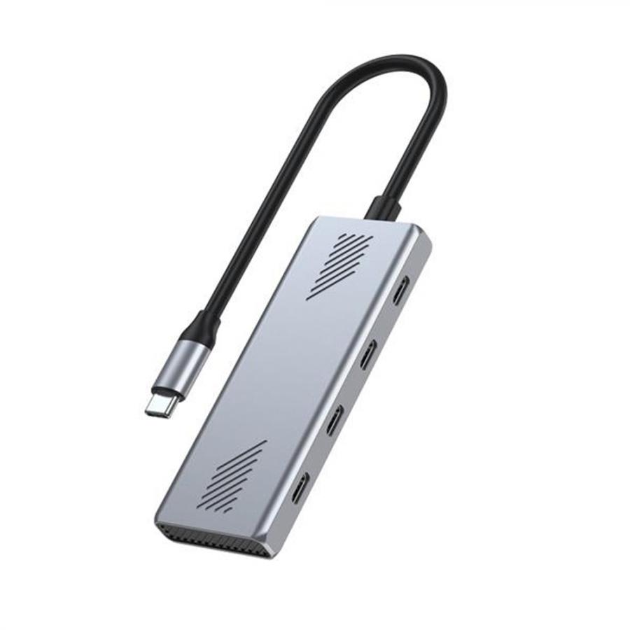 GEMBIRD 4-PORT USB-C 3.2 GEN2 TYPE-C HUB SILVER