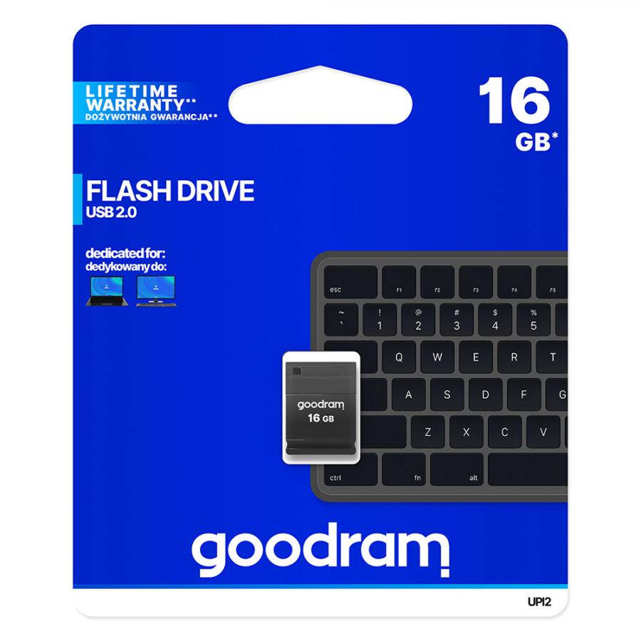 GOODRAM MINI USB2.0 FLASH DRIVE 16GB BLACK