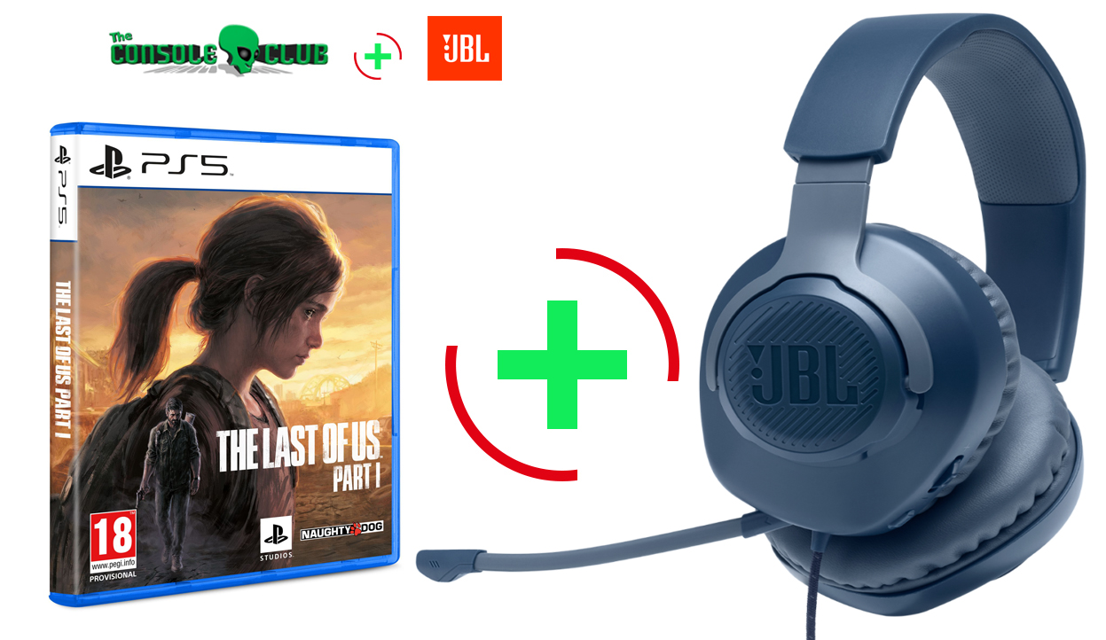 The Last of US Part I Remake (Ελληνικοί υπότιτλοι & μεταγλώττιση) PS5 NEW + JBL Quantum 100, Over-Ear Wired Gaming Headset (Blue)