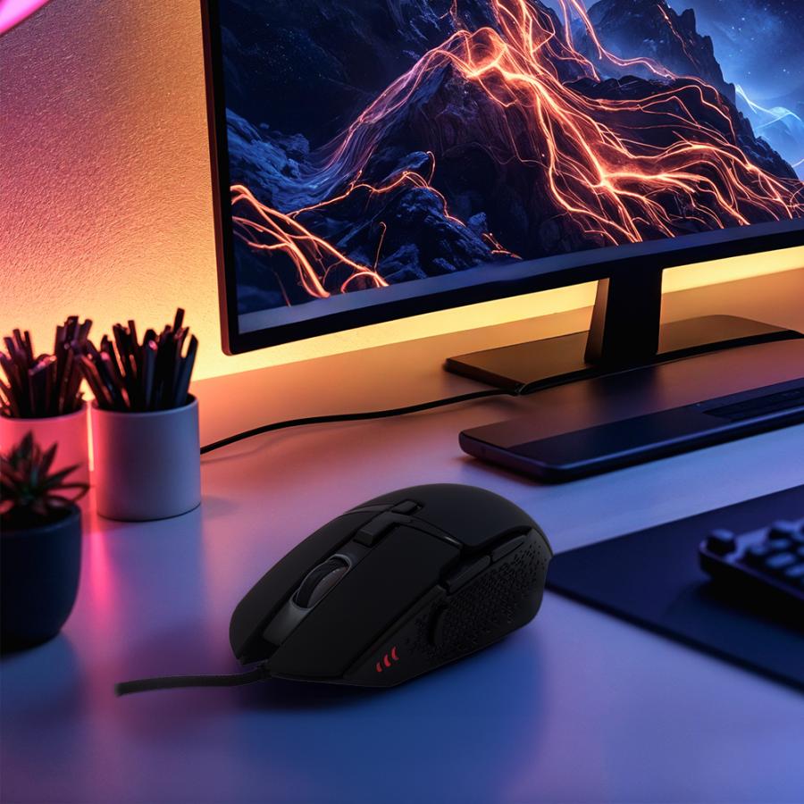 BARACUDA 8D MOUSE BGM-051 RAPTOR BLACK 6400 DPI